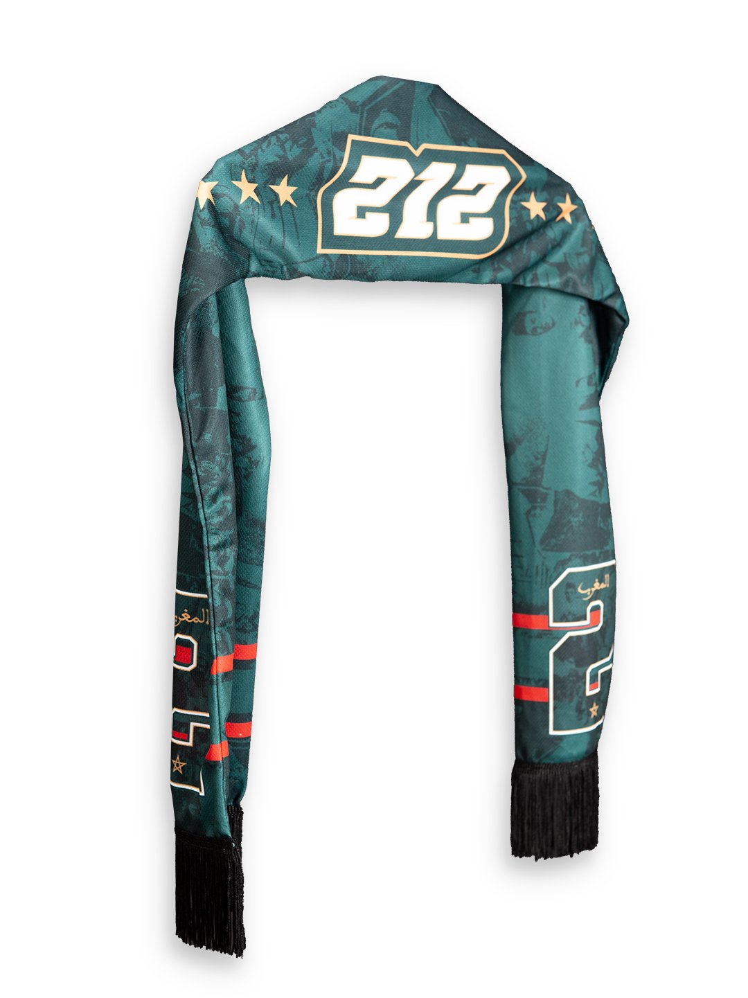Écharpe vert Supporter Maroc – Design Exclusif