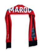 Écharpe rouge  Supporter Maroc – Design Exclusif
